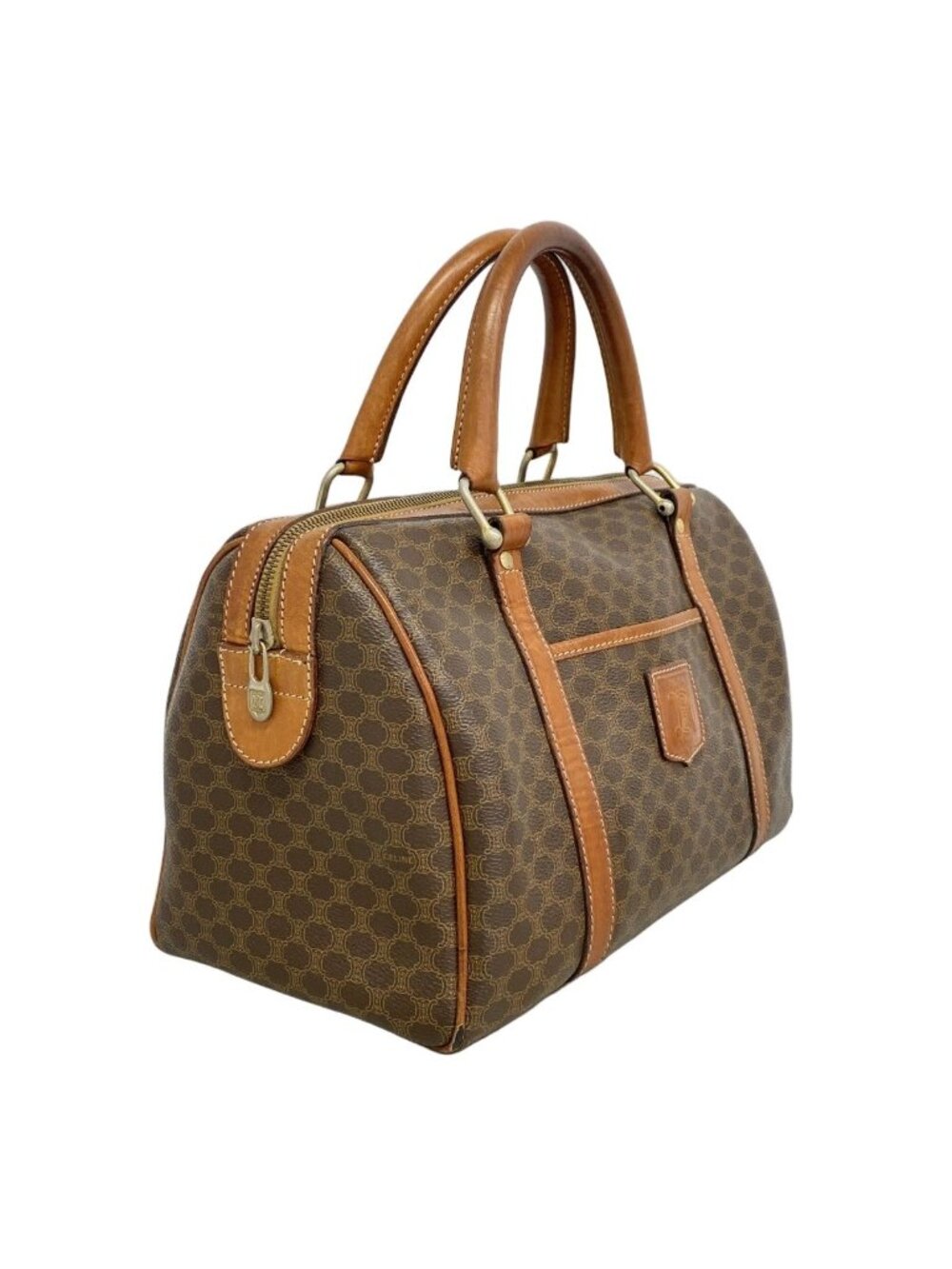 Celine Handbag Macadam Brown Gold - Picture 2 of 10